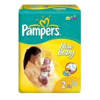 PAMPERS MINI 2 NEW BABY (3-6 KG) 78 SZT.