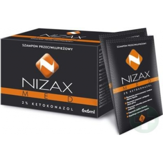 NIZAX MED SZAMPON PRZECIWŁUPIEŻOWY 6 SASZETEK