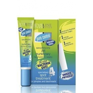 EVELINE PURE CONTROL - ANTYBAKTERYJNY ŻEL PUNKTOWY 15 ML