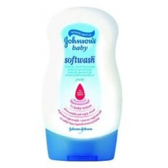 JOHNSONS BABY SOFTWASH - KREMOWY ŻEL  DO MYCIA CIAŁA ORZEŹWIAJĄCY 400 ML