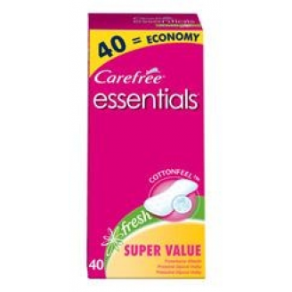 CAREFREE - WKŁADKI HIGIENICZNE ESSENTIALS FRESH 40 SZT