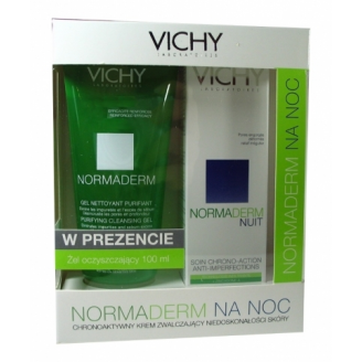 VICHY NORMADERM KREM NA NOC 50 ML + ŻEL OCZYSZCZAJĄCY