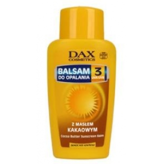 DAX COSMETICS OPALANIE - BALSAM DO OPALANIA SPF 3 Z MASŁEM KAKAOWYM