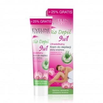 Eveline Depilacja, Ultradelikatny krem do depilacji 9w1, 100 ml