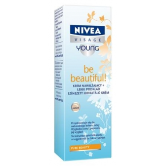 NIVEA VISAGE YOUNG - KREM NAWILŻAJĄCY + LEKKI PODKŁAD BE BEAUTIFUL