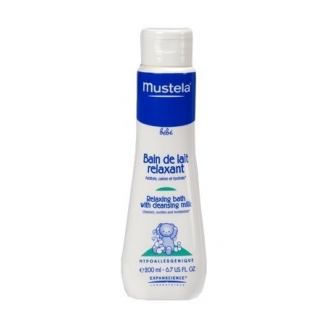 MUSTELA BEBE PŁYN DO KĄPIELI RELAKSACYJNA KĄPIEL Z MLECZKIEM OCZYSZCZ. 200 ML  + GRATIS!!!