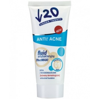 UNDER TWENTY ANTI! ACNE MAKE-UP - FLUID ANTYBAKTERYJNY KOLOR 03 SŁONECZNY