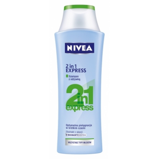 NIVEA HAIR CARE SZAMPON Z ODŻYWKĄ 2w1 EXPRESS DO KAŻDEGO TYPU WŁOSÓW