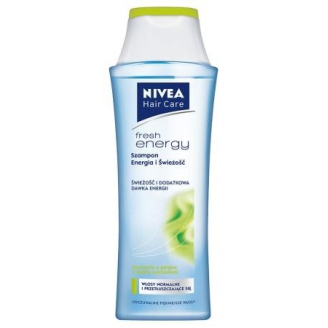 NIVEA HAIR CARE SZAMPON ENERGIA I ŚWIEŻOŚĆ DO WŁOSÓW NORMALNYCH I LEKKO PRZETŁ.