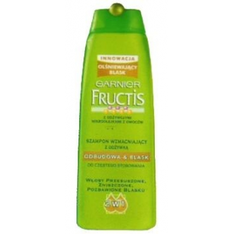 GARNIER FRUCTIS ODBUDOWA I BLASK SZAMPON WZMACNIAJĄCY Z ODŻYWKĄ  250 ML
