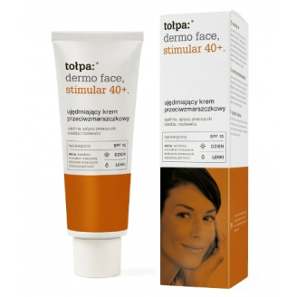 TOŁPA STIMULAR 40 + LEKKI KREM UJEDRNIAJĄCY PRZECIWZMARSZCZKOWY NA DZIEŃ SPF 15 40 ML