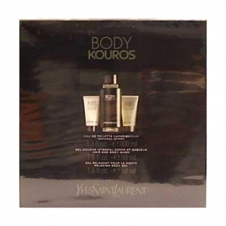 YVES SAINT LAURENT BODY KOUROS ZESTAW WODA + ŻEL PO GOLENIU + ŻEL DO CIAŁA