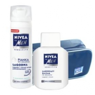 NIVEA FOR MEN ZESTAW ŁAGODZĄCY + KOSMETYCZKA GRATIS!