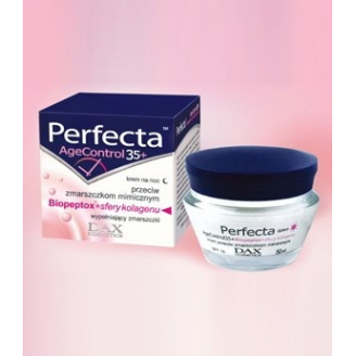 Dax Cosmetics Perfecta Age Control 35+ Biopeptox Krem na noc przeciw zmarszczkom mimicznym