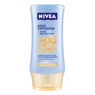 NIVEA HAIR CARE GOLD EXPLOSION - ODŻYWKA OLŚNIEWAJĄCY BLOND Z FILTREM UV