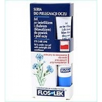 FLOS-LEK ŻEL ZE ŚWIETLIKIEM I CHABREM BŁAWATKIEM DO POWIEK I POD OCZY 15 ML