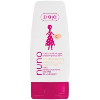 ZIAJA NUNO - KREM ANTYBAKTERYJNY TONUJĄCY ODCIEŃ NATURALNY 01