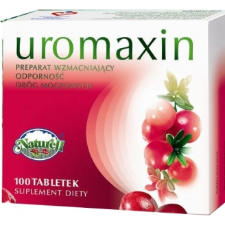 Uromaxin, Sproszkowane owoce żurawiny, 100 tabletek