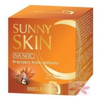 BIELENDA SUNNY SKIN - BRĄZUJĄCY KREM PÓŁTŁUSTY NA NOC