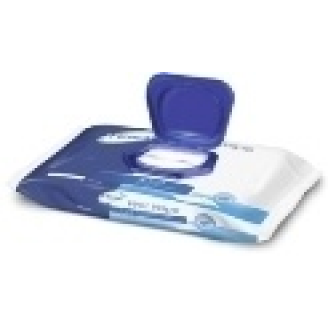 TENA WET WIPES - CHUSTECZKI OCZYSZCZAJĄCO-NAWILŻAJĄCE, 45 SZTUK W PUDEŁKU
