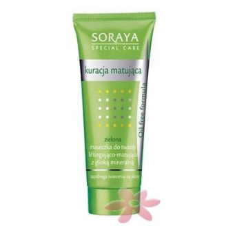 SORAYA SPECIAL CARE KURACJA MATUJĄCA - ZIELONA MASECZKA LIFTINGUJĄCA Z GLINKĄ + GRATIS!!!