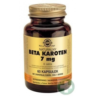 SOLGAR NATURALNY BETA KAROTEN 60 KAPSUŁEK