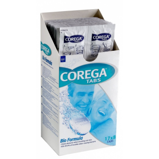 COREGA TABS TABLETKI  DO PIELĘGNACJI PROTEZ ZĘBOWYCH 136 SZT