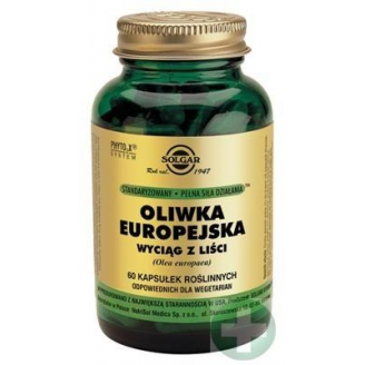 SOLGAR OLIWKA EUROPEJSKA WYCIĄG Z LIŚCI 60 KAPSUŁEK