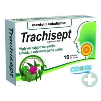 Ozone, Trachisept Mentol Eukaliptus, Pastylki do ssania, 16 sztuk