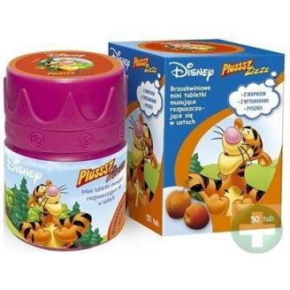 PLUSSSZ ZIZZZ DISNEY TABL. SMAK BRZOSKWINIOWY 50 SZT.