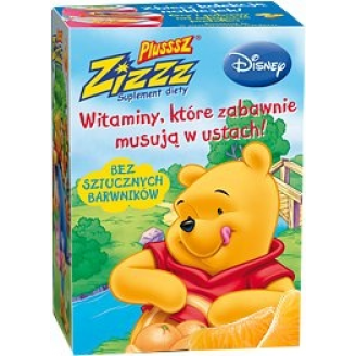Plusssz Zizzz Disney, Smak pomarańczowy, 50 tabletek musujących