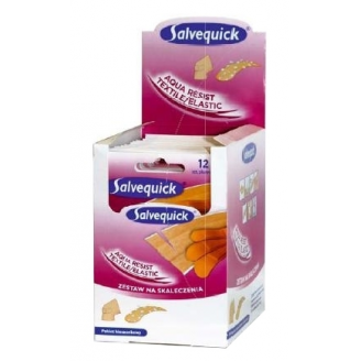 Salvequick plaster, Mix skaleczenia 20 X 12 szt