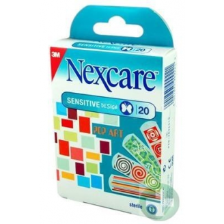 NEXCARE SENSITIVE DESIGN POP ART PLASTRY STERYLNE 20 SZT.