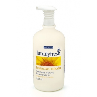 SORAYA Żele pod prysznic Family Fresh BOGACTWO MIODU z pompką 1000ml
