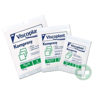 Kompresy gazowe jałowe 17-nitkowe 8-warstwowe 7,5 x 7,5 cm 3 szt.