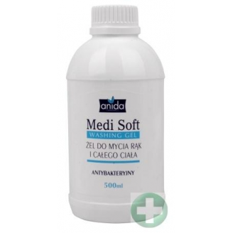 MEDI-SOFT WASHING GEL - ANTYBAKTERYJNY ŻEL DO MYCIA CIAŁA I RĄK 500 ML, BEZ DOZOWNIKA