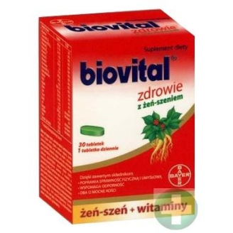 BIOVITAL ZDROWIE Z ŻEŃ-SZENIEM 30 TABLETEK