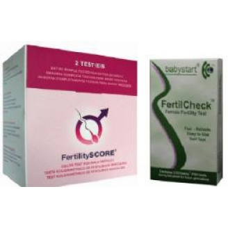 FERTILITY SCORE TEST PŁODNOŚCI DLA MĘŻCZYZN 2 SZTUKI + BABYSTART BIOCHECK TEST PŁODNOŚCI DLA KOBIET 2 SZT. - ZESTAW DLA OBOJGA