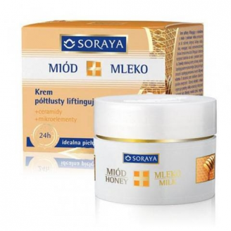 SORAYA BOTANICZNA - KREM PRZECIWZMARSZCZKOWY MIÓD I MLEKO