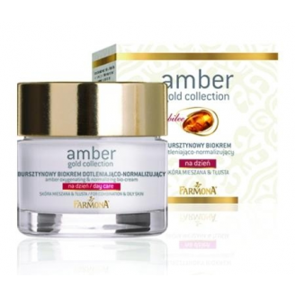 FARMONA AMBER GOLD COLLECTION - BIOKREM NA DZIEŃ, SKÓRA MIESZANA I TŁUSTA