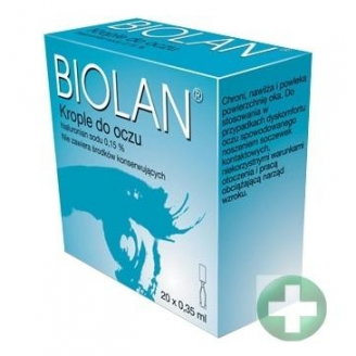 BIOLAN 0,15% KROPLE DO OCZU 20 MINIMSÓW