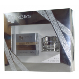 AA PRESTIGE MORPHOCREATOR 50+ ZESTAW - KREM NA DZIEŃ + KREM NA NOC AGE CORRECTOR 50 ML GRATIS!