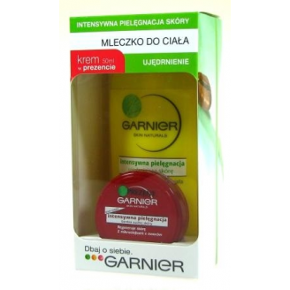 GARNIER IPS UJĘDRNIANIE ZESTAW: MLECZKO DO CIAŁA + KREM 50 ML GRATIS!