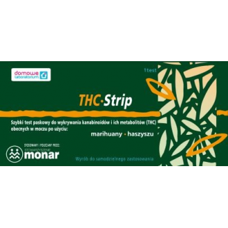 HYDREX TEST DO WYKRYWANIA NARKOTYKÓW W MOCZU THC  STRIP - OPAKOWANIE 1 SZTUKA