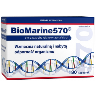 BIOMARINE570 OLEJ Z WĄTROBY REKINA 180 KAPSUŁEK