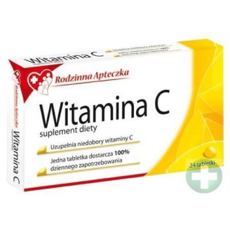 WITAMINA C RODZINNA APTECZKA 24 TABLETKI