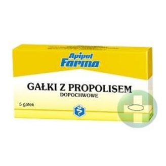 GAŁKI DOPOCHWOWE Z PROPOLISEM 5 SZT.