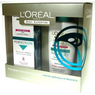 L'OREAL PERFECTSLIM ZESTAW: WYSZCZUPLAJĄCY ŻEL+MLECZKO NUTRILIFT 250 ML GRATIS!