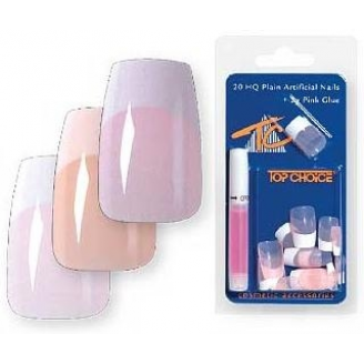 TOP CHOICE - SZTUCZNE PAZNOKCIE FRENCH MANICURE (7873)
