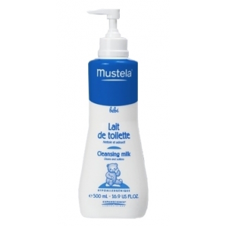 MUSTELA BEBE MLECZKO MYJĄCE DO TWARZY I CIAŁA DLA NOWORODKÓW, NIEMOWLĄT  I DZIECI